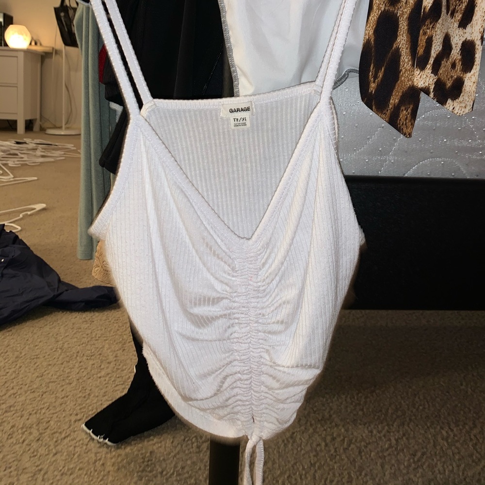White crop top